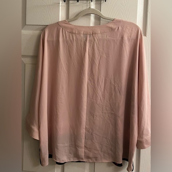 WORTHINGTON~PINK FLORAL BLOUSE~XL - Picture 2 of 7